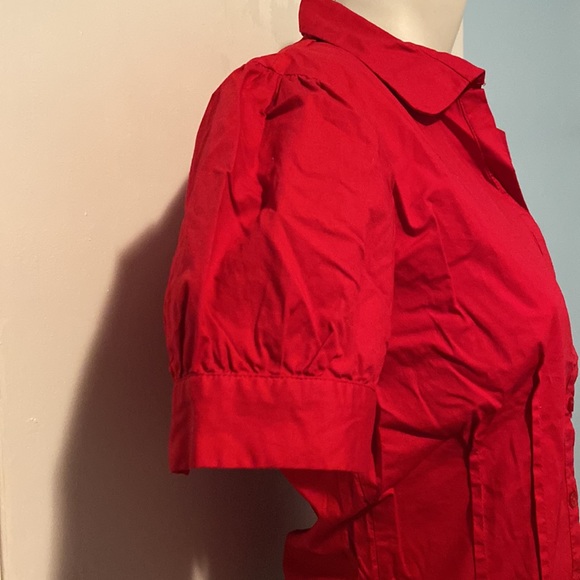 Red Button Down dress shirt - Picture 2 of 5